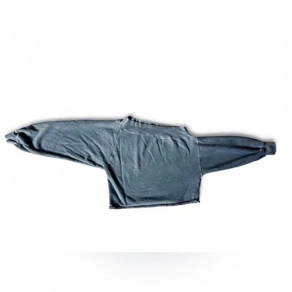 FREE PEOPLE We The Free Bri Pullover Sweater Charcoal - Medium - Picture 8 of 10